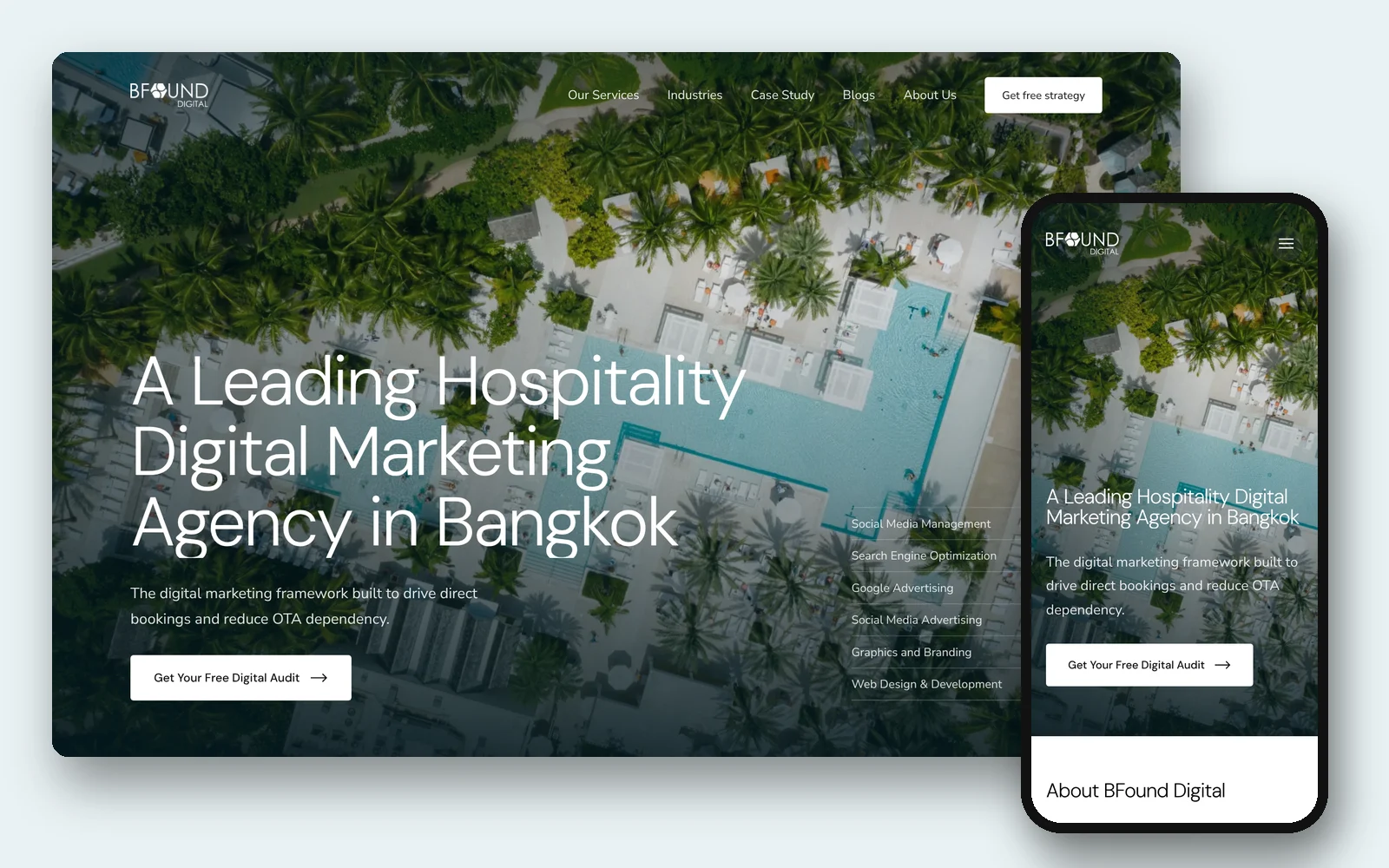 Coastal Editorial — home page on desktop and mobile